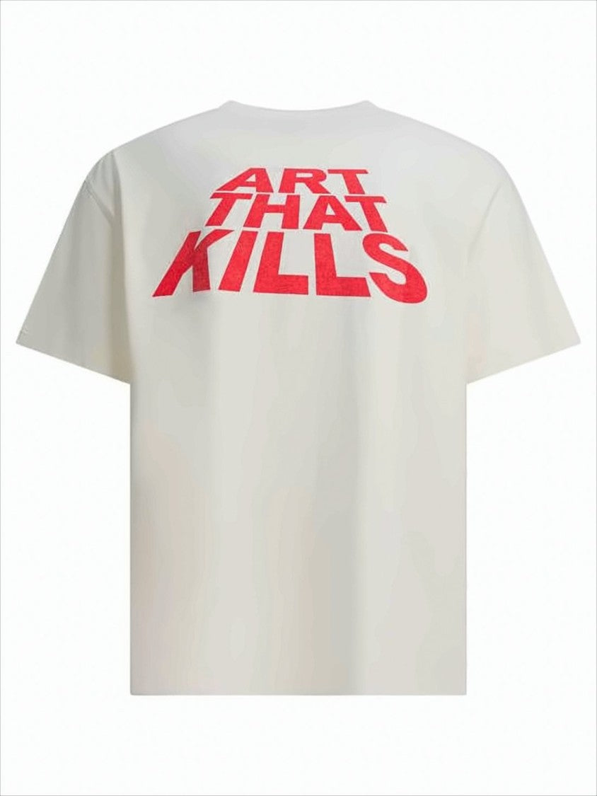 Graphic Print Short-Sleeved T-Shirt with Relaxed Fit
