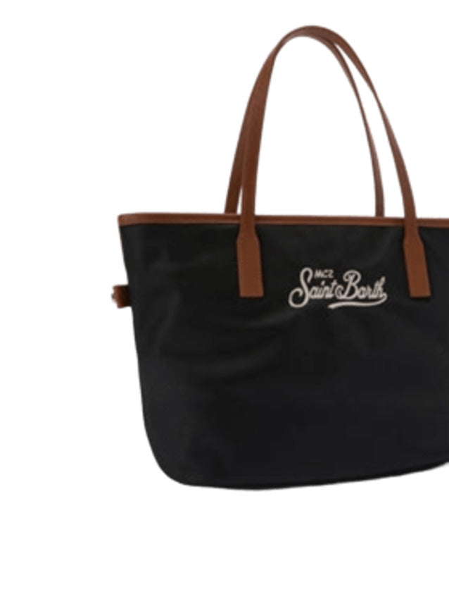 Nylon Tote Bag With Zip Closure