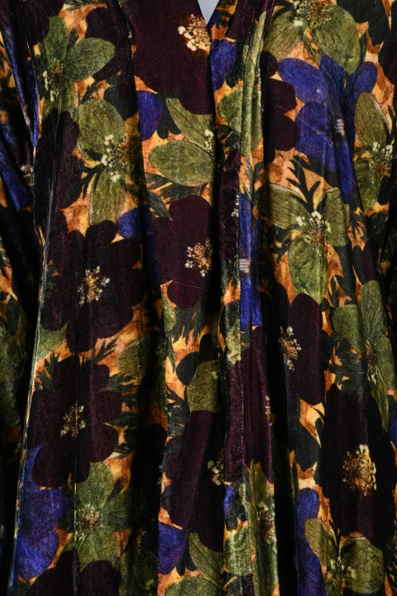 Velvet Overcoat Open - Multicolor