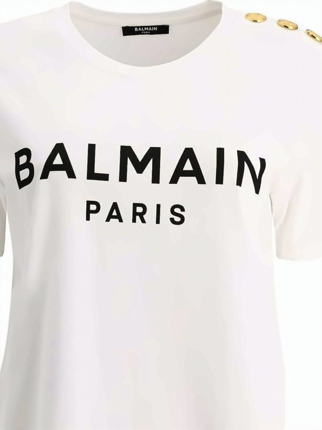 Crew Neck T-Shirt with Bold Paris Print