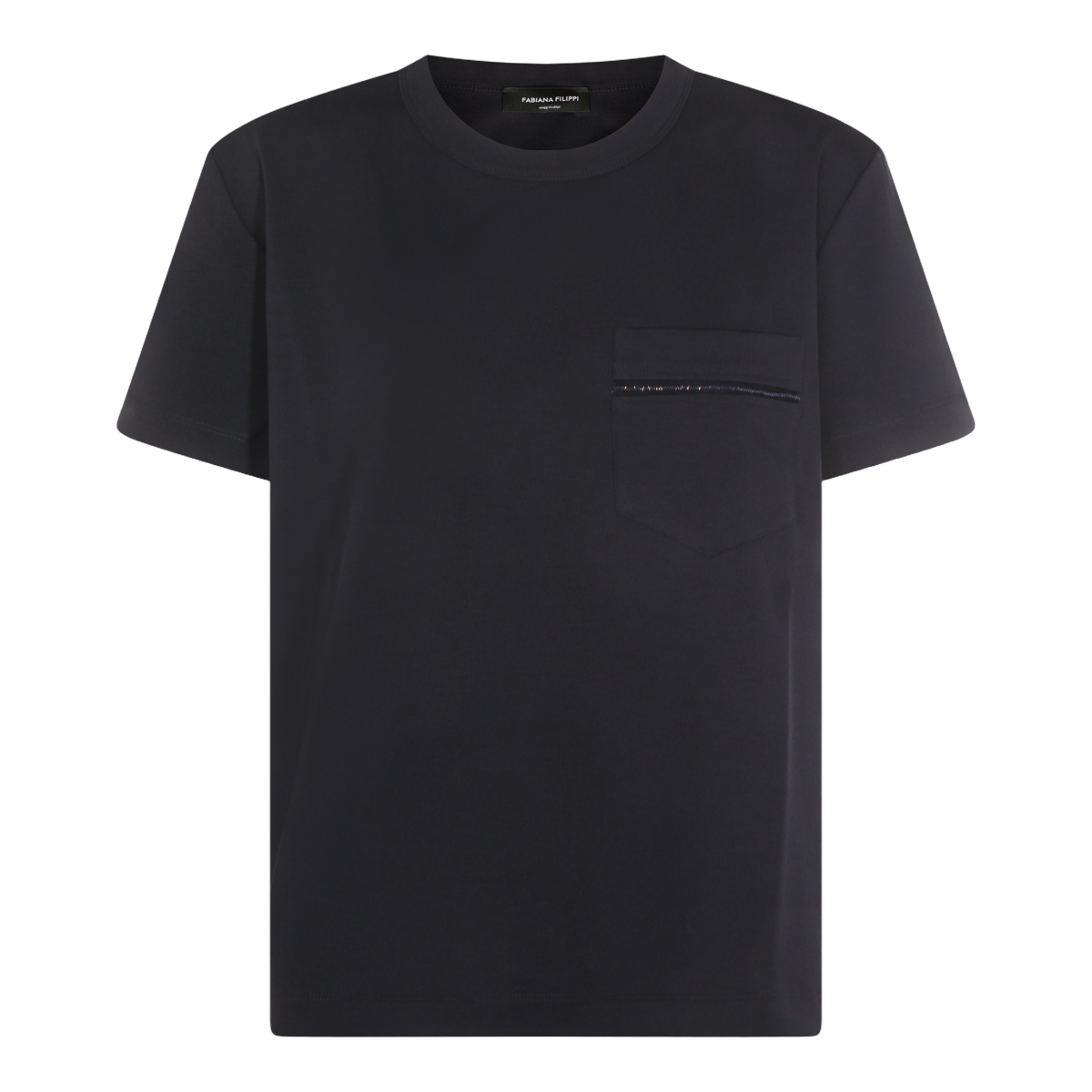Short-Sleeved T-Shirt with Pocket Detail