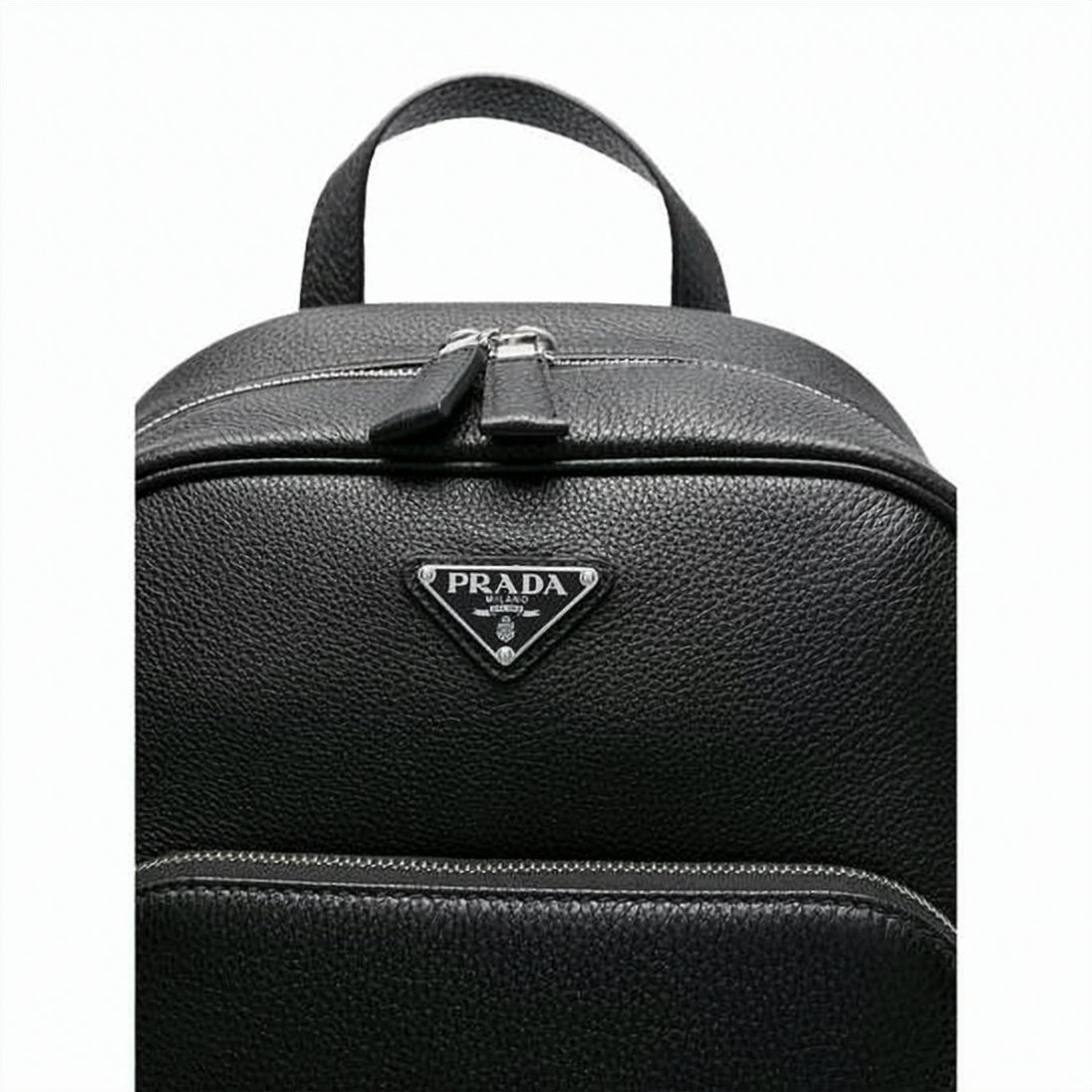 Structured Textured Calf Leather Backpack