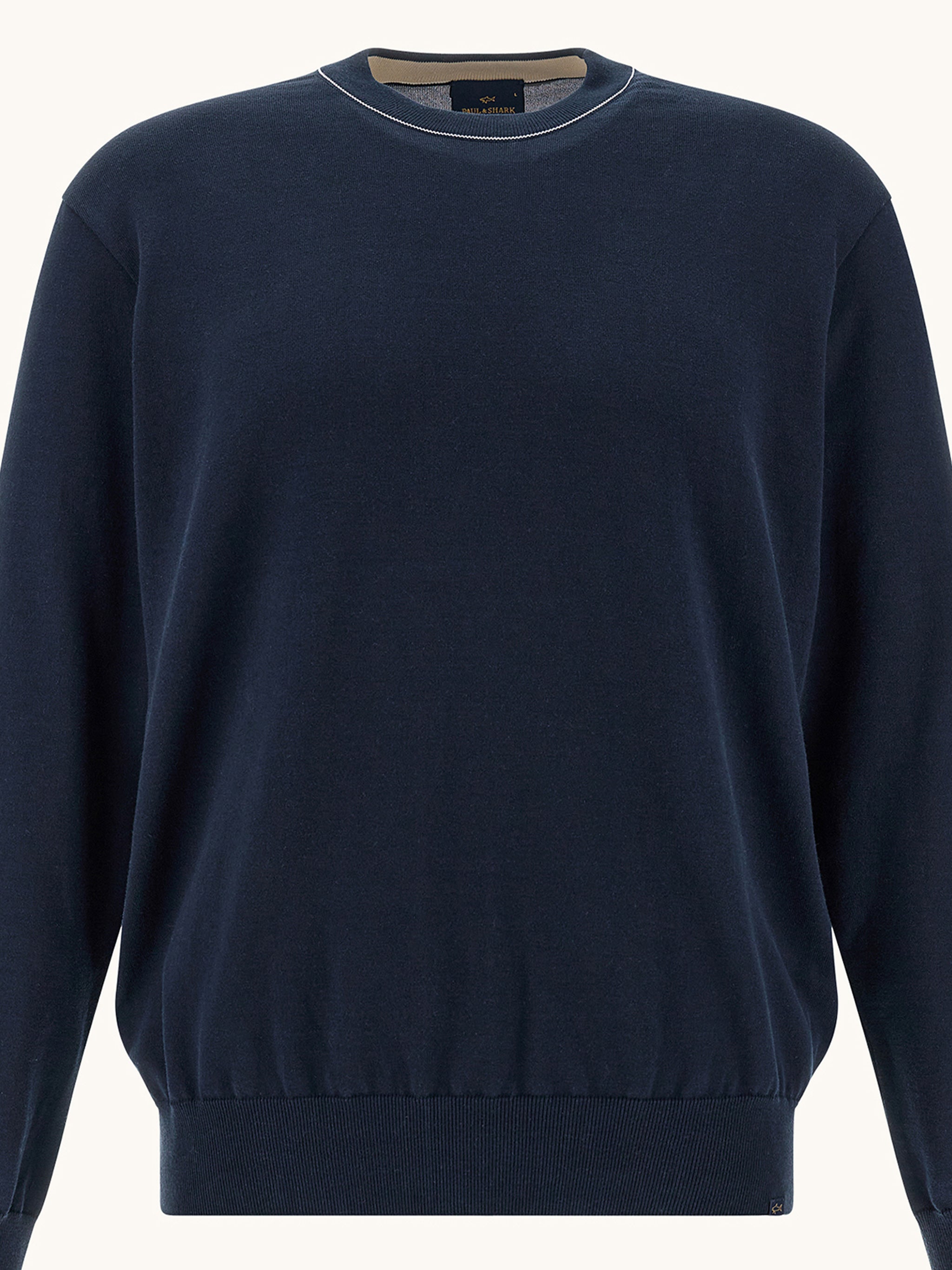 Deep Navy Classic Cotton Sweater