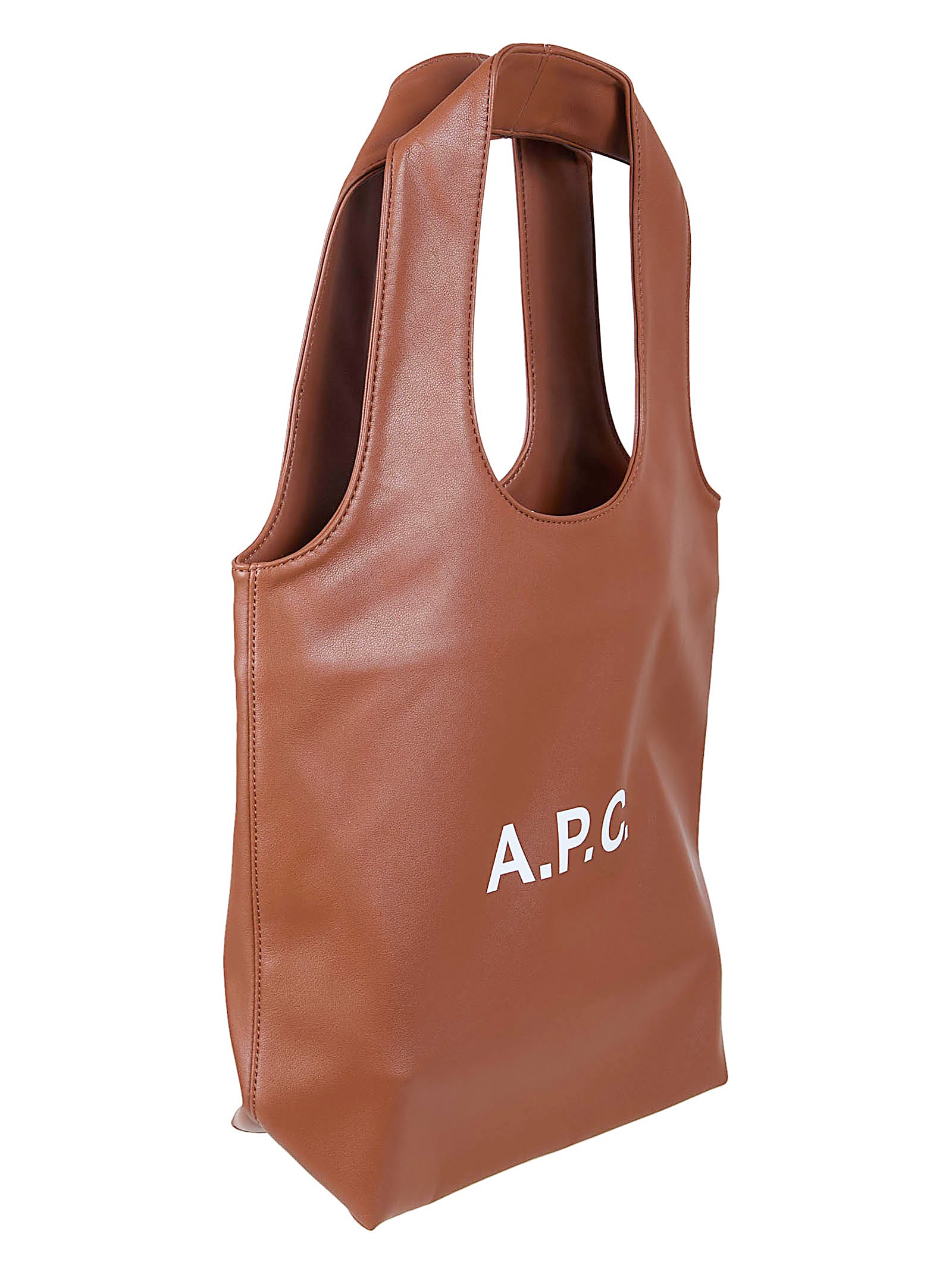 Recycled Leather-Effect Tote Bag