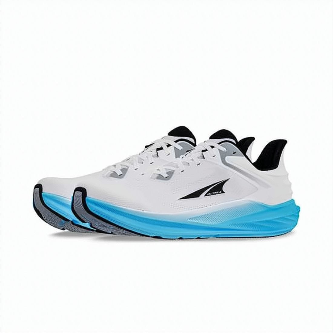 Gradient Blue Mesh Sneakers with Cushioned Sole