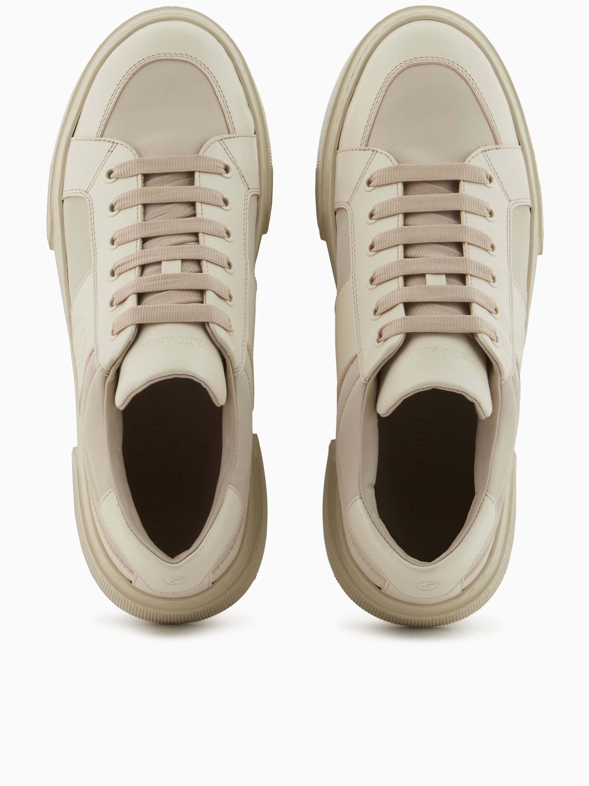 Minimalist Smooth Leather GA Logo Sneakers