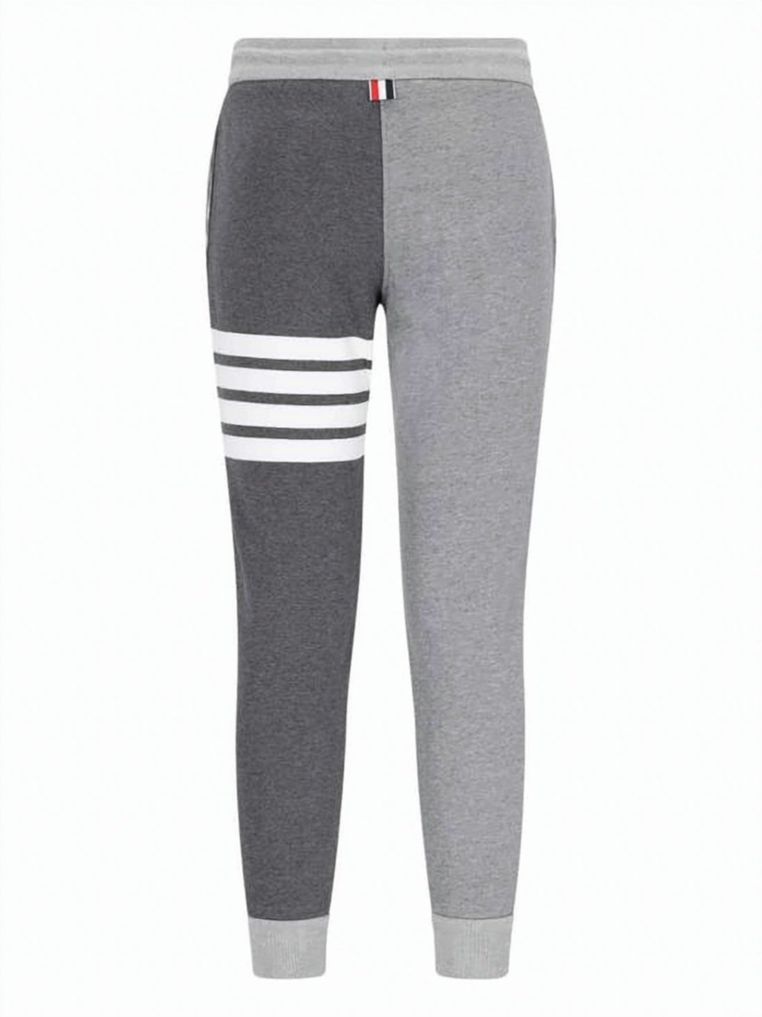 Two-Tone Jogger Pants with Drawstring Waist