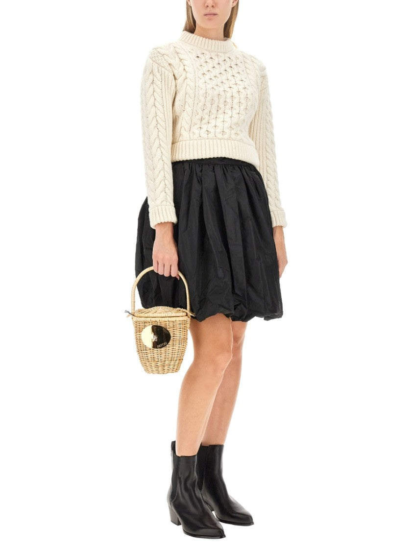 Textured Cable Knit Sweater