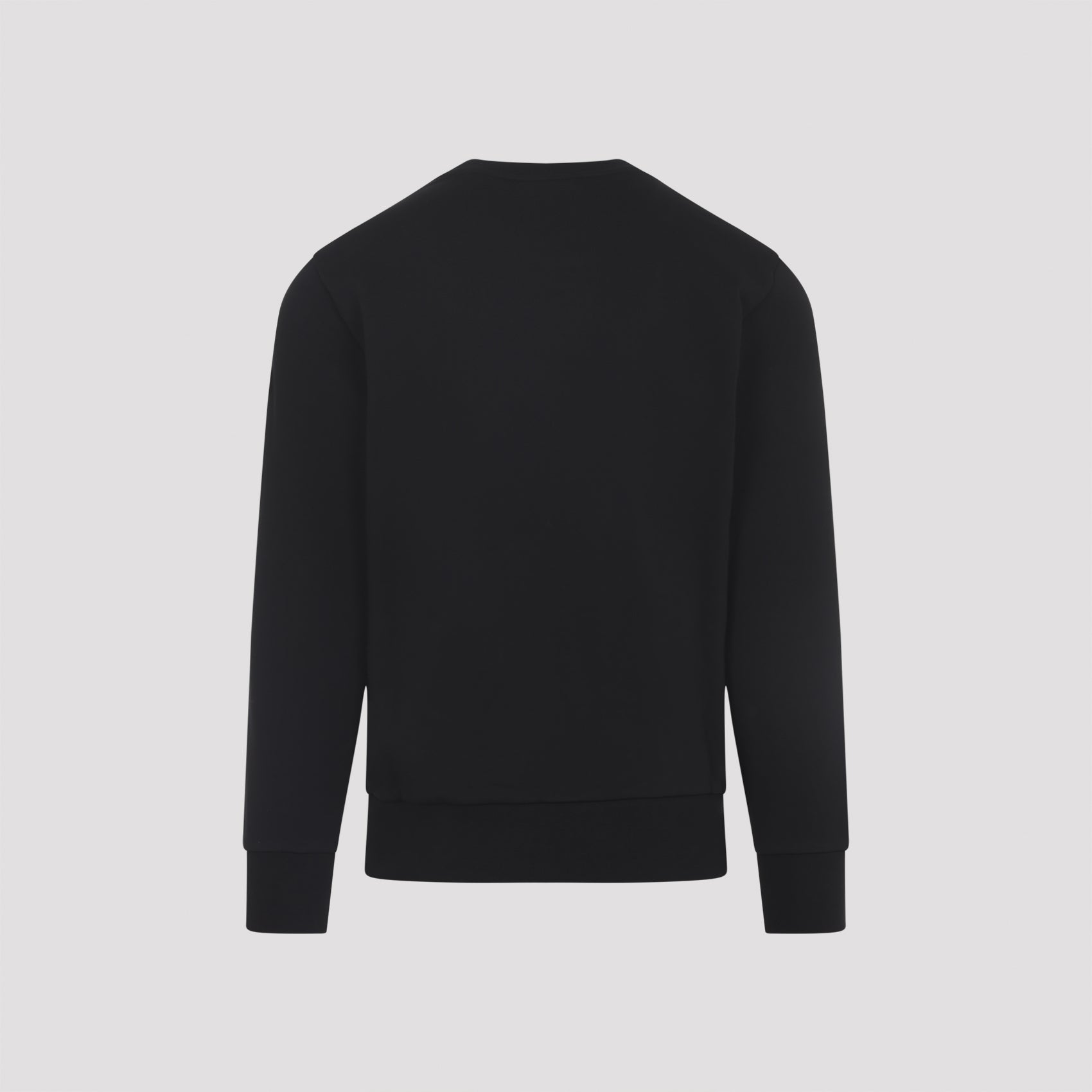 Layered Logo Print Black Long Sleeve Sweatshirt