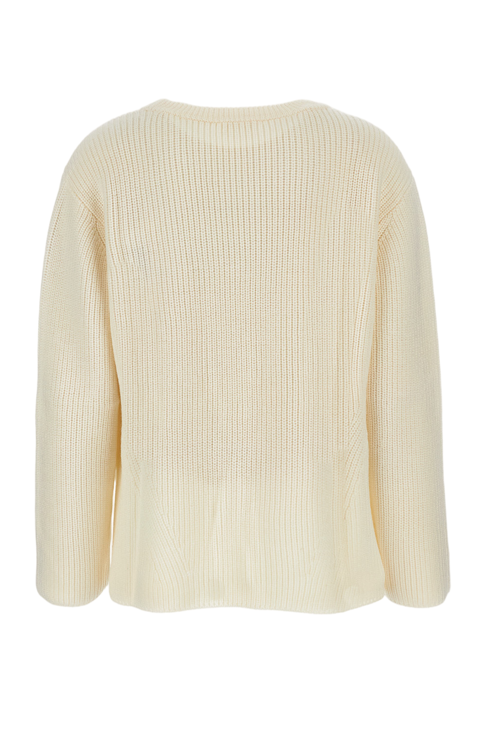 White Sweater With Classic Fit
