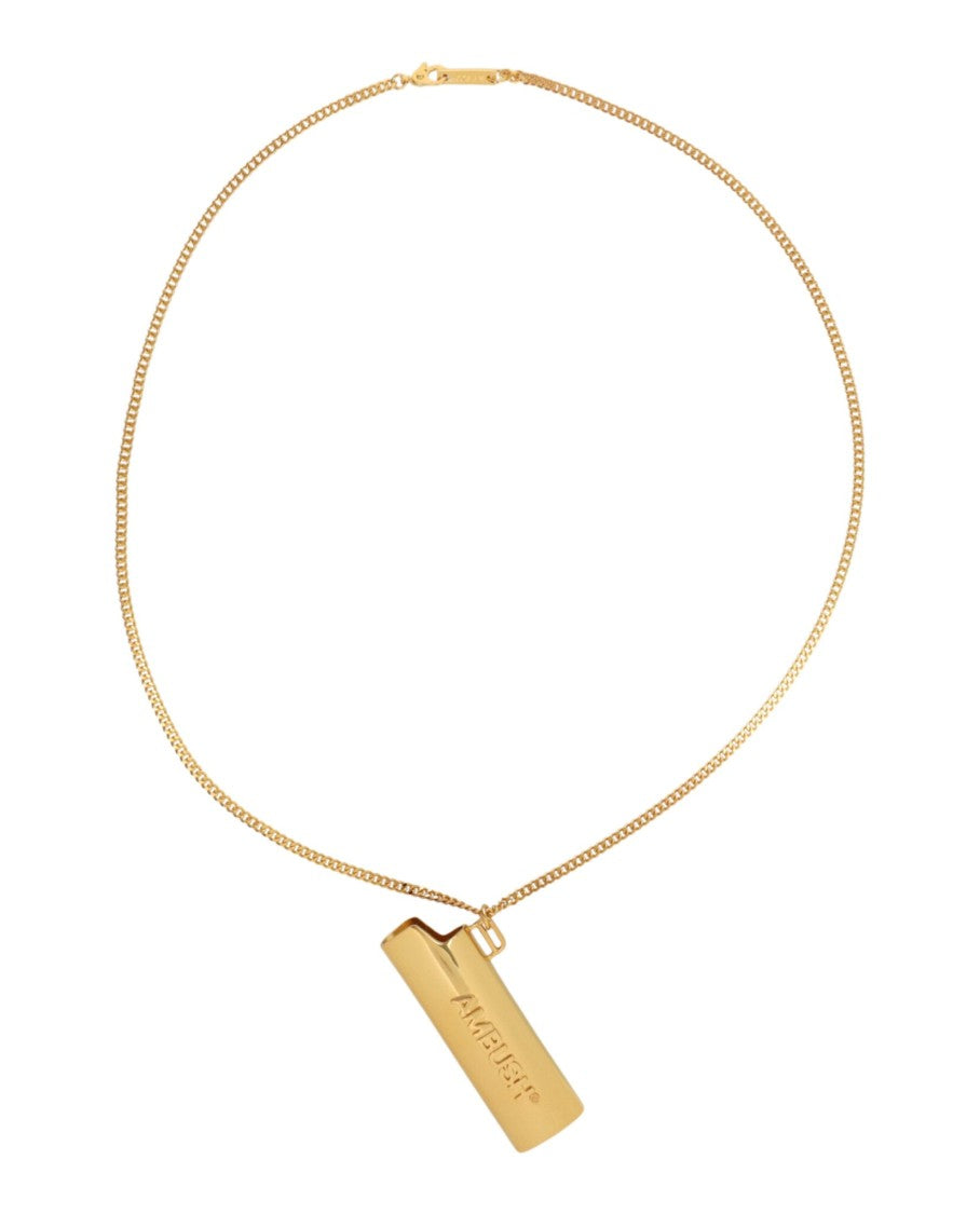 Logo Lighter Case Chain Necklace