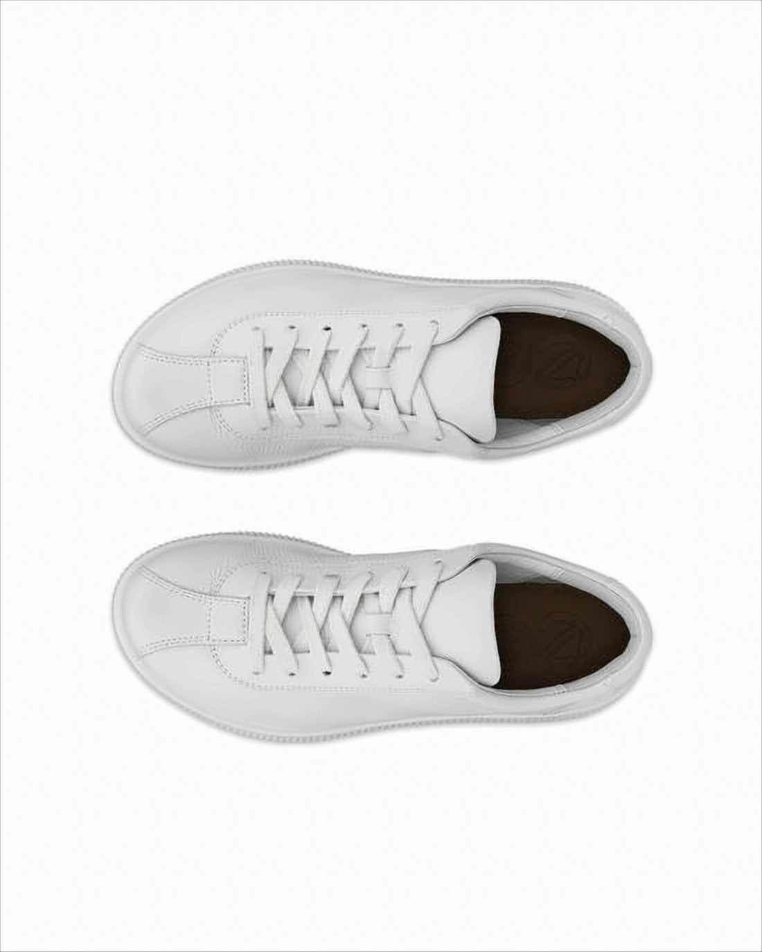 Low-Top White Sneakers with Smooth Leather