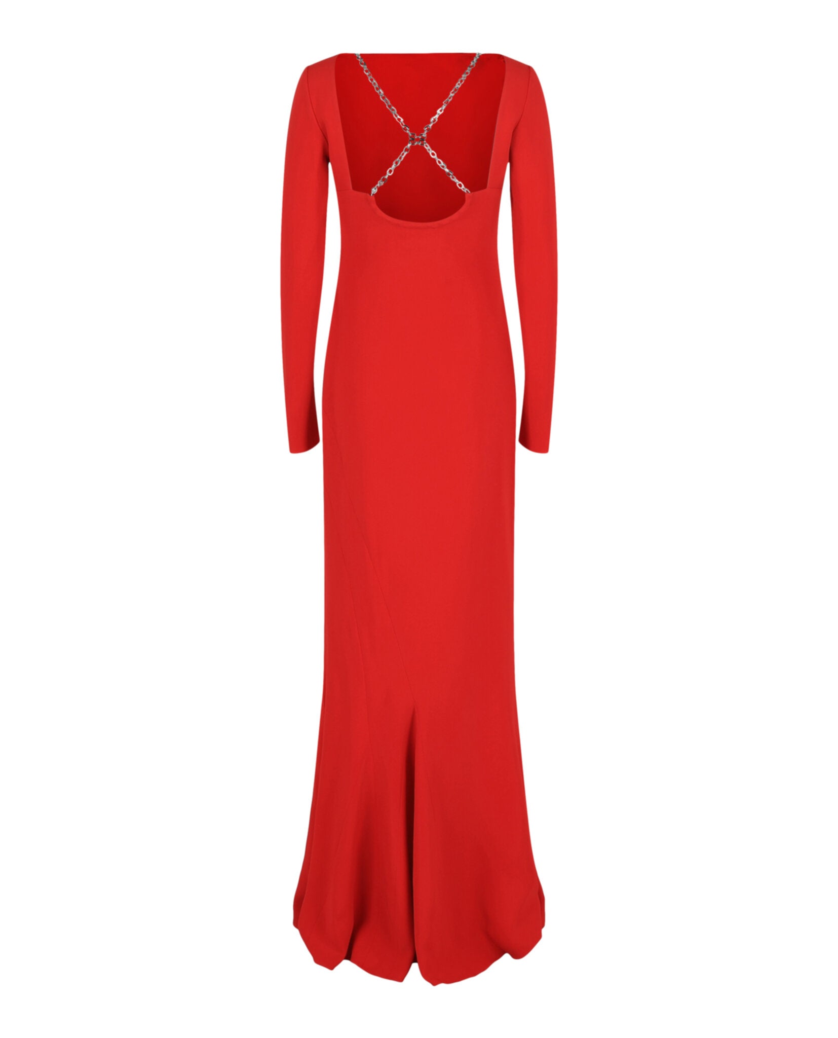 Crisscross Chain-Strap Gown