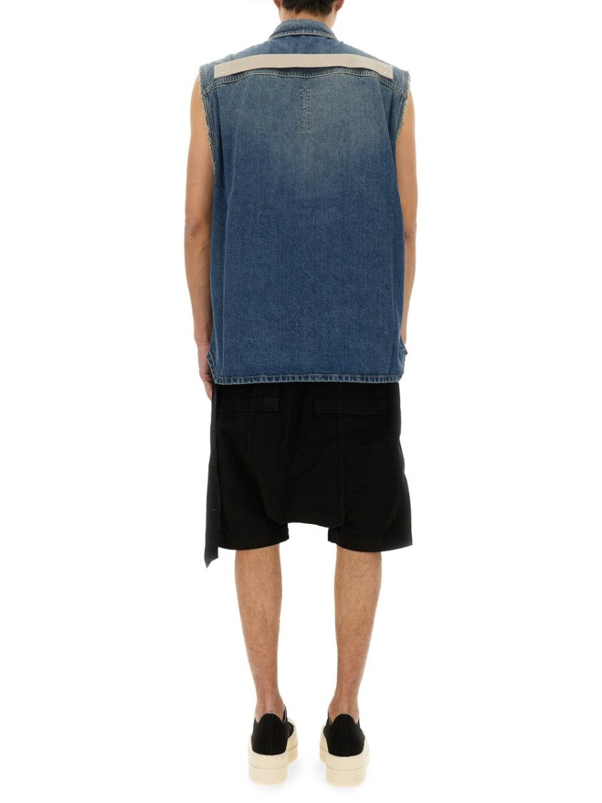Sleeveless Denim Outer Shirt