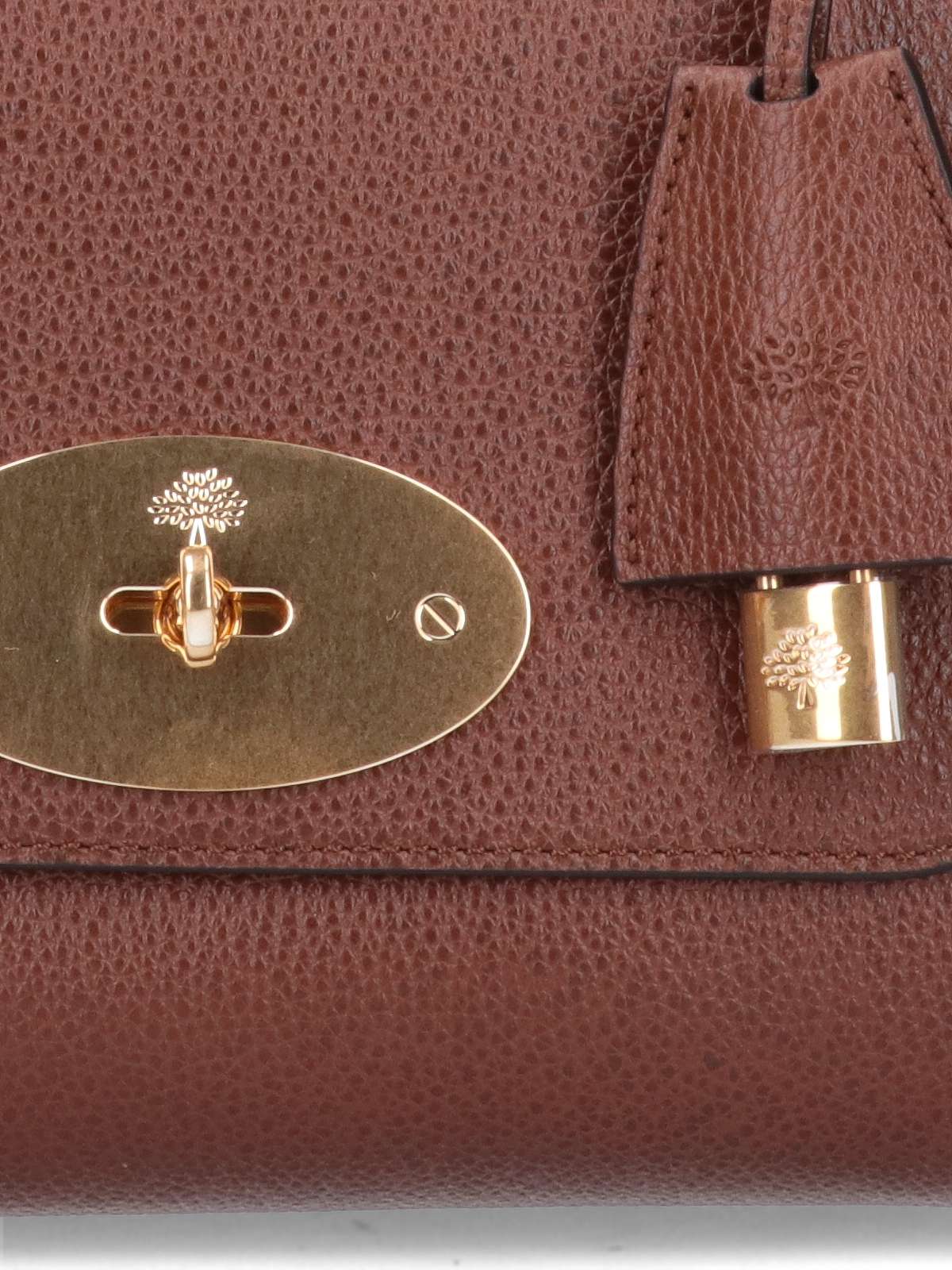 Brown Hammered Leather Shoulder Bag
