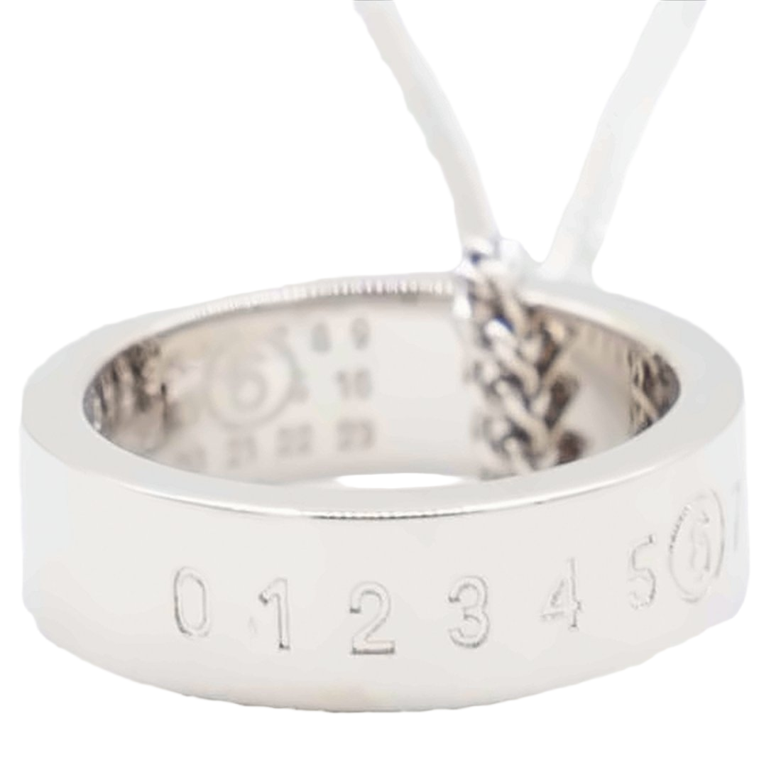 Silver Brass Necklace with Circular Pendant