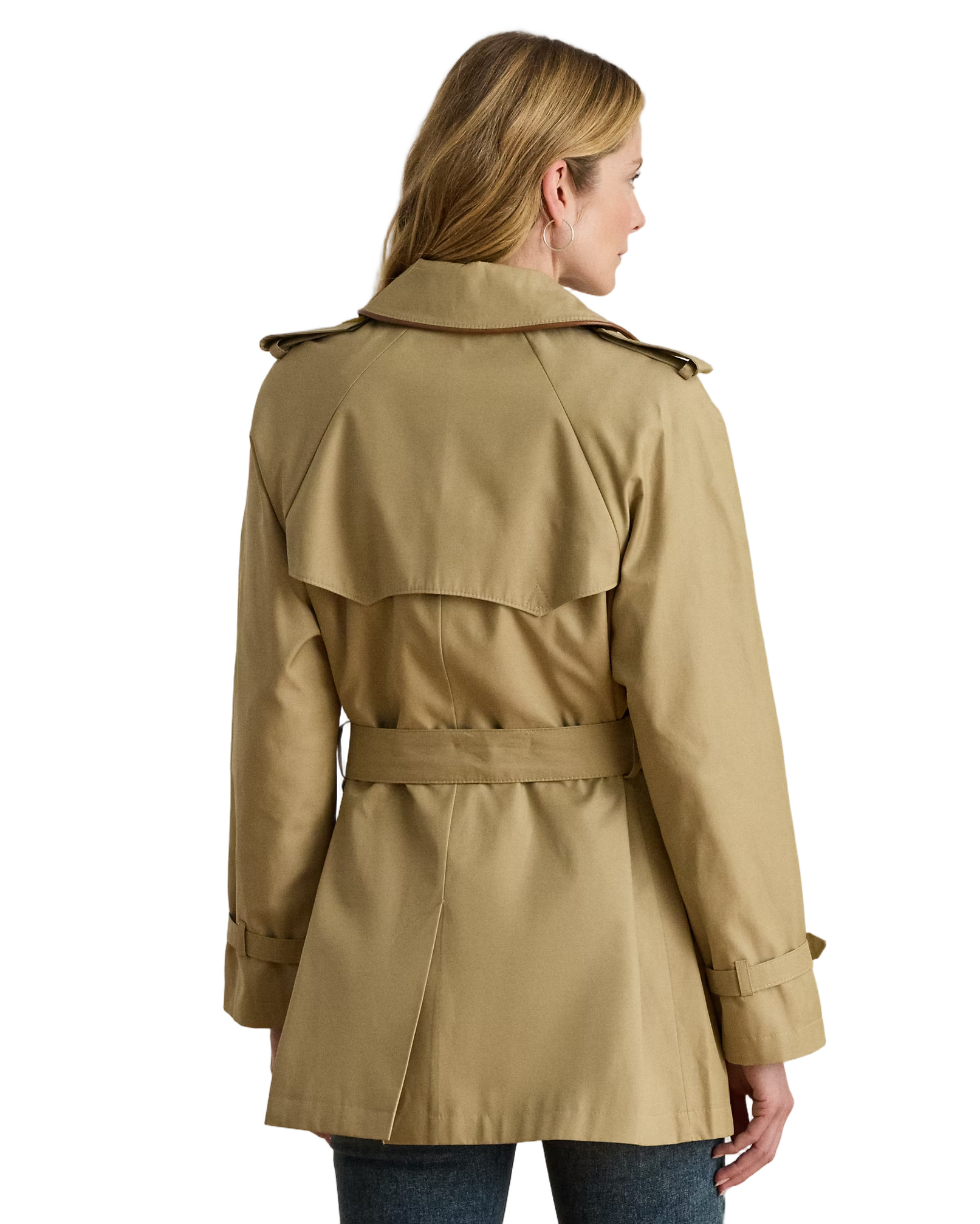 Belted Mid-Length Lined Coat With Elegant Craftsmanship