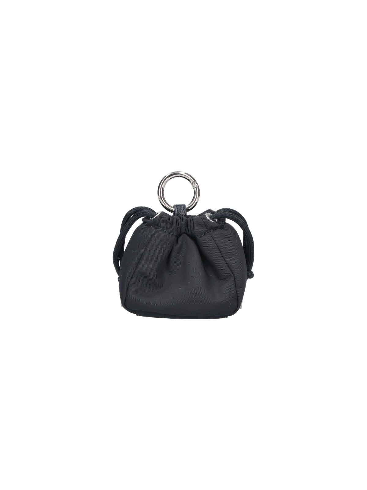 Black Orb Drawstring Fabric Key Pouch