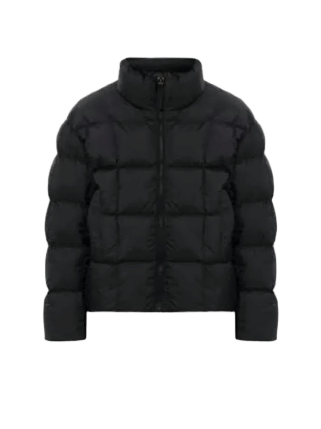 Padded Jacket with Minimalist Design and High Collar