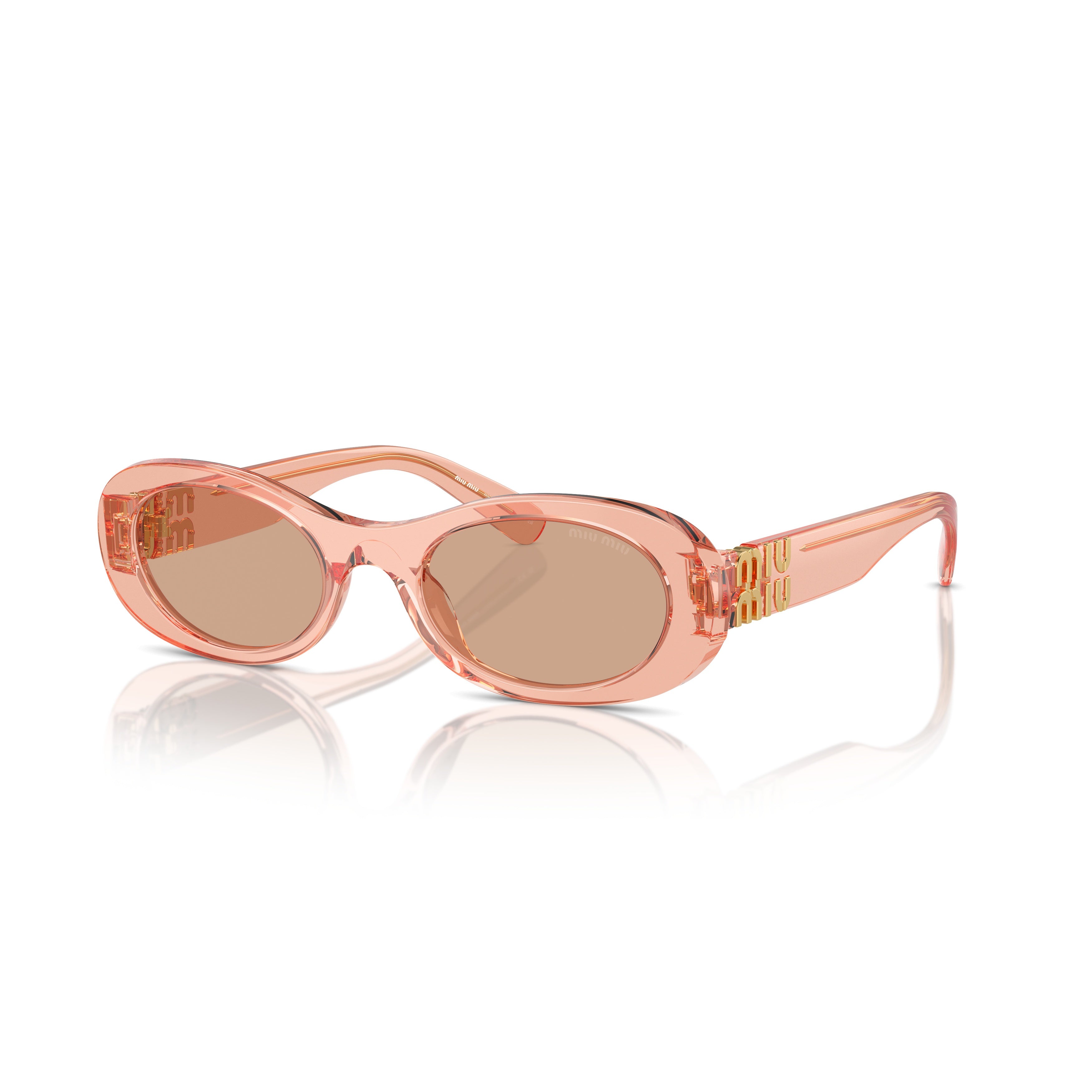 0mu 06zs Translucent Acetate Oval Sunglasses