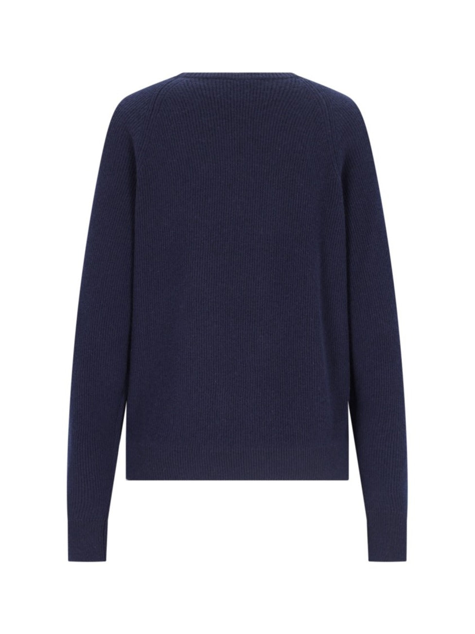 Basic Sweater In Blue Cashmere Navy Tones