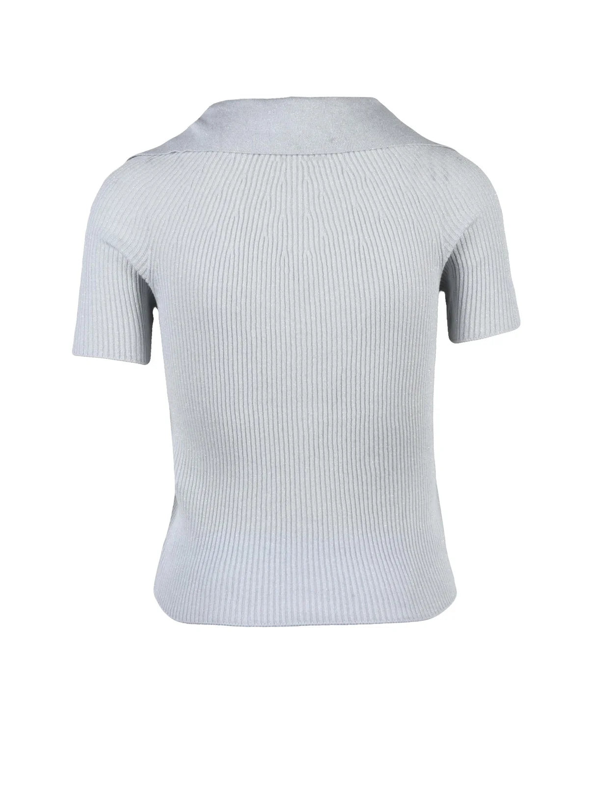 Light Grey Cotton Polyester Polyamide Polo Shirt