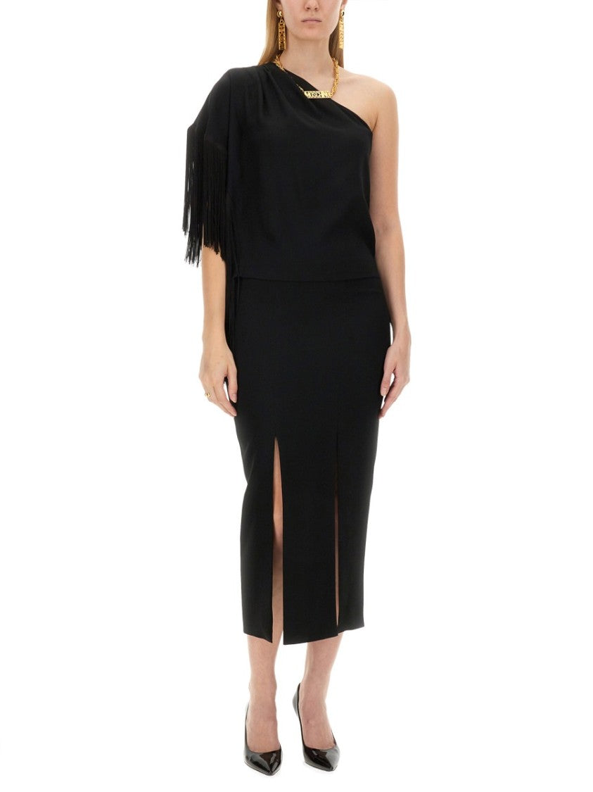 One-Piece Top With Fringed Shoulder Detail