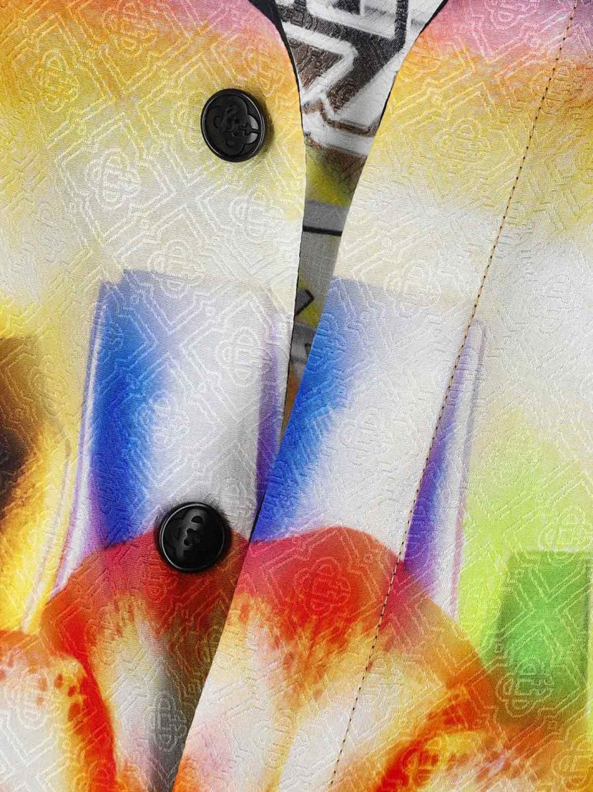 Vibrant Multicolour Casual Shirt With Classic Collar