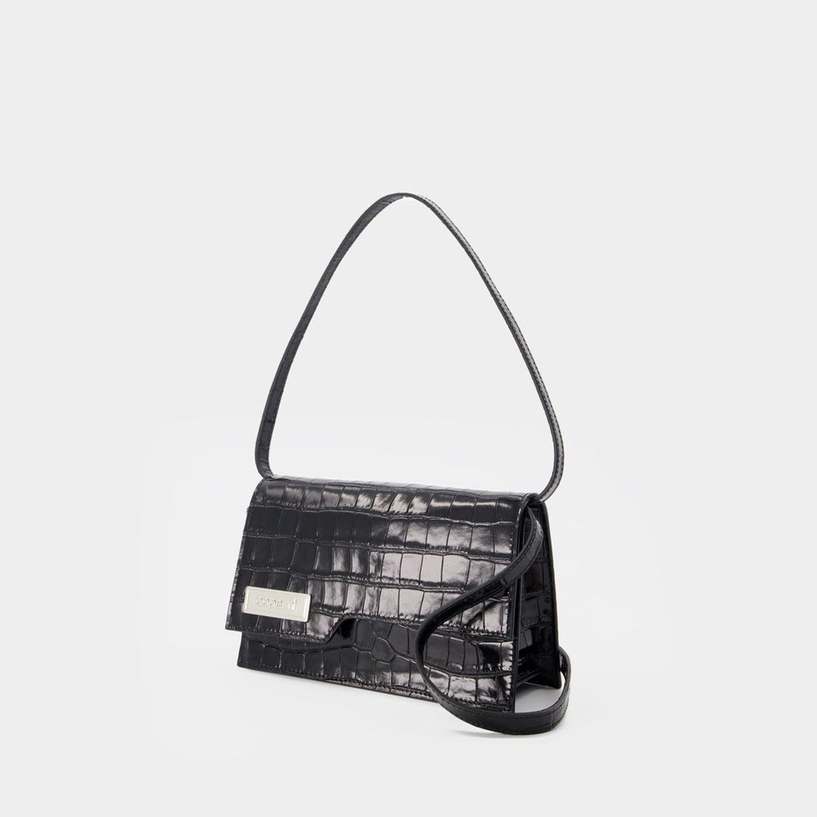 Mini Folder Bag - Leather - Black