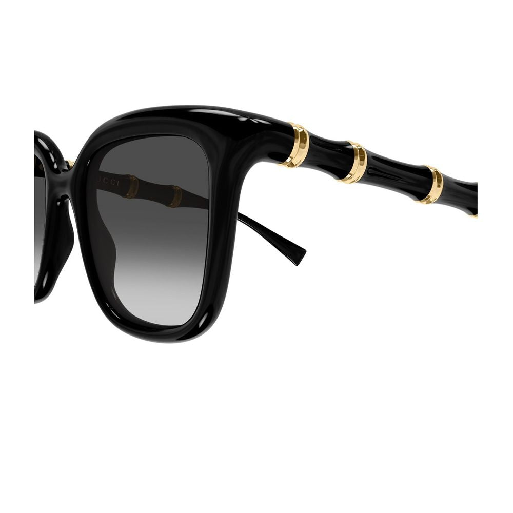 Bold Butterfly-Frame Sunglasses with Bamboo Motif GG2058S Linea Sign