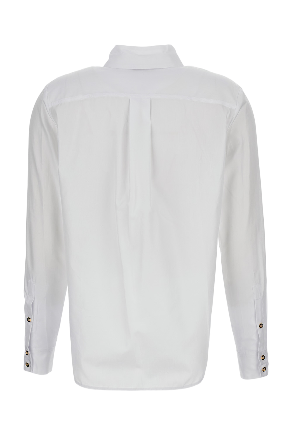 Oversized Logo Button-Front Shirt