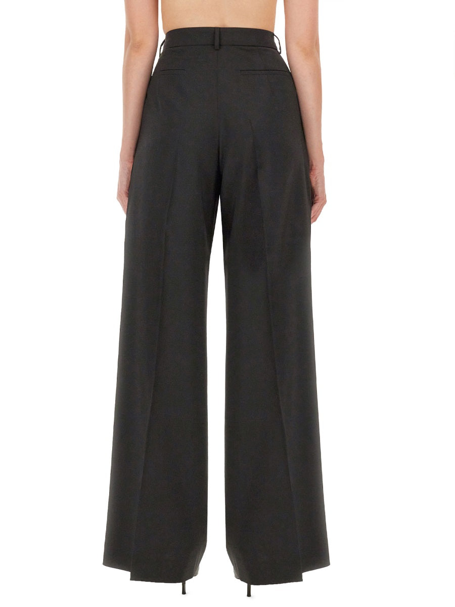 Wide-Leg Tailored Pants With High Waist