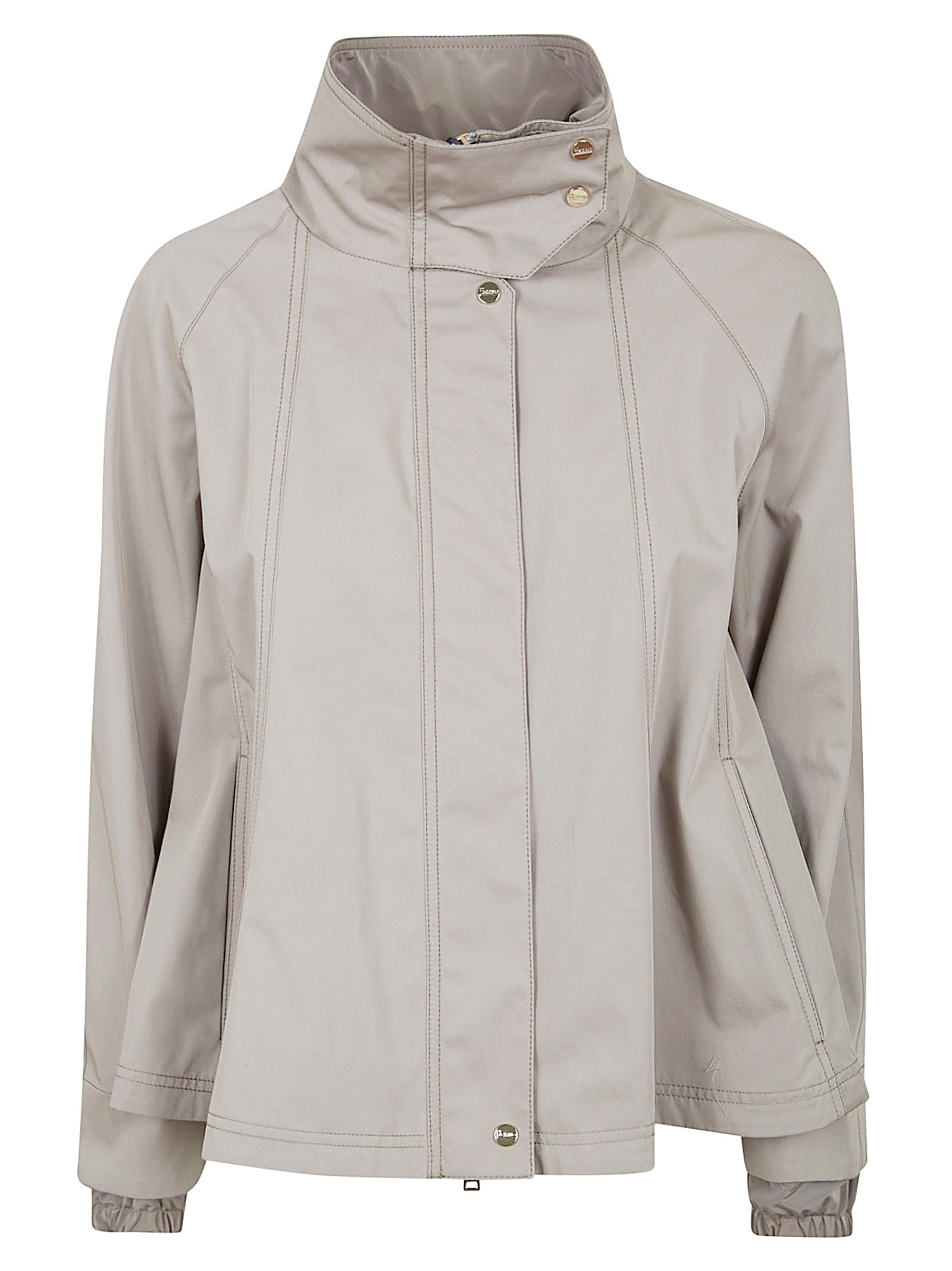 Water-Repellent Cotton Gabardine Cape
