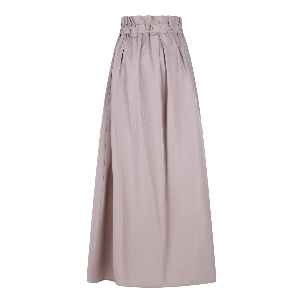 Maxi Skirt with Gathered Elastic Waistband
