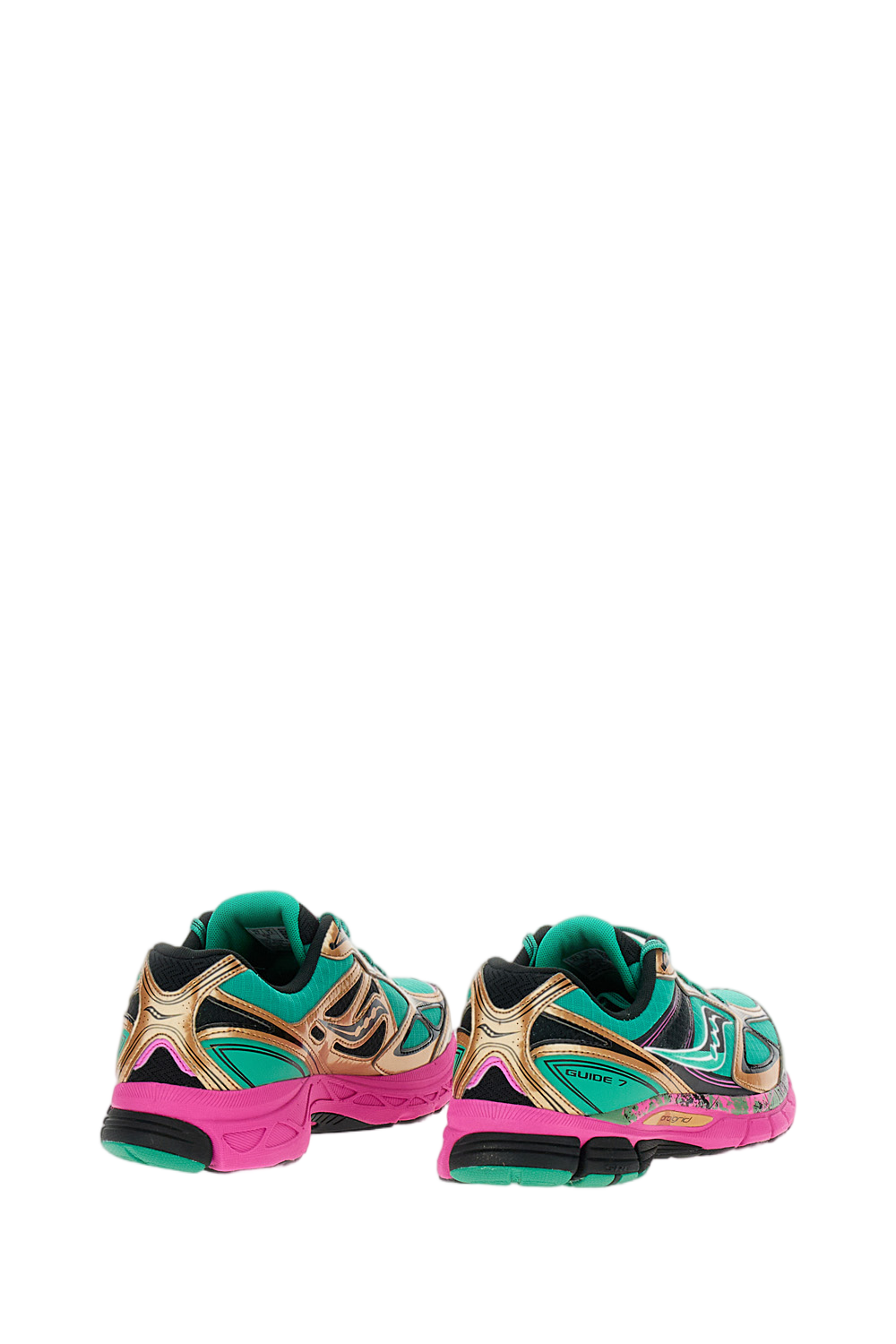 Power Grid Technology Sneakers with Leather