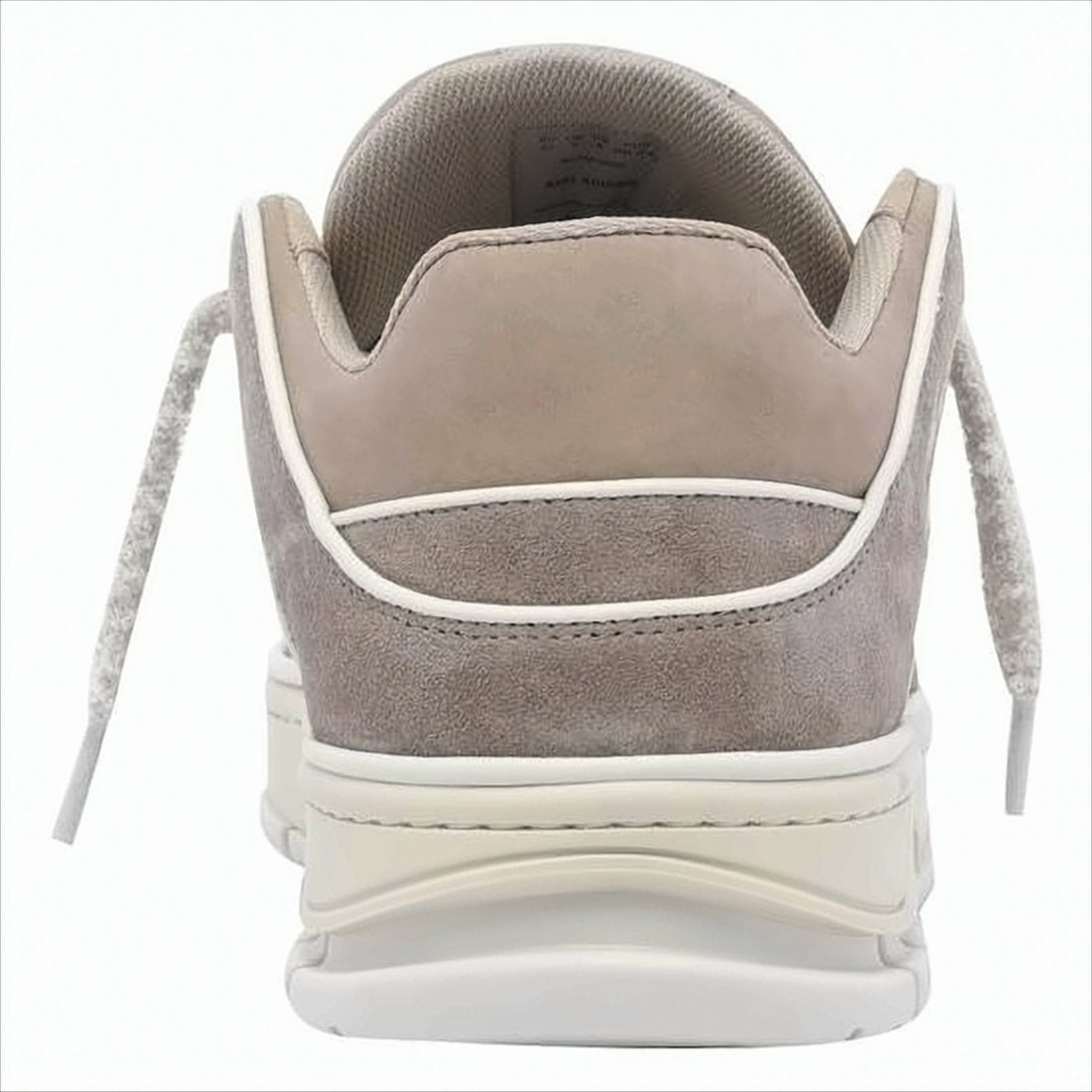 Taupe Sneakers with White Accents