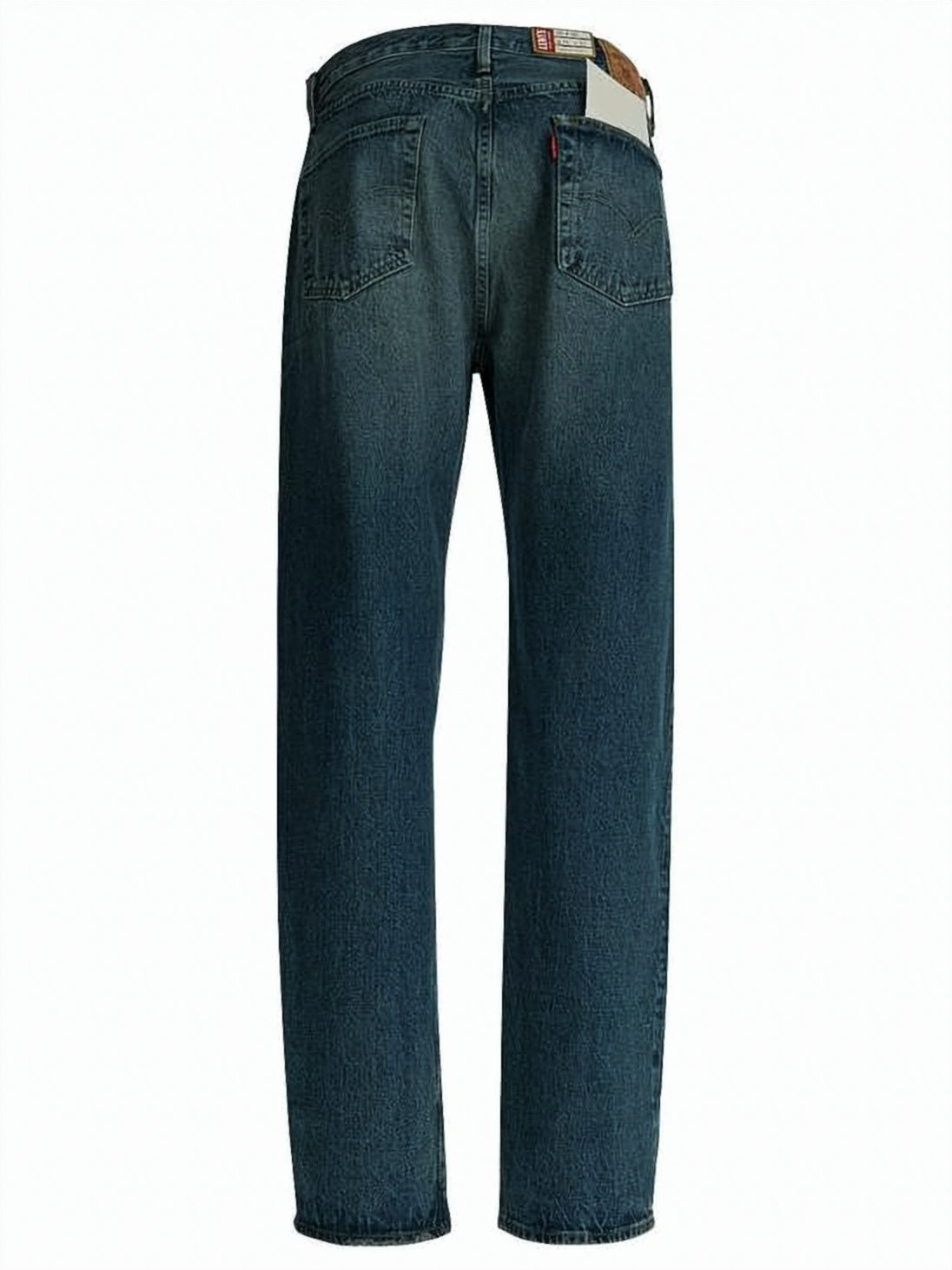 Straight-Leg Denim Pants with Signature Stitching