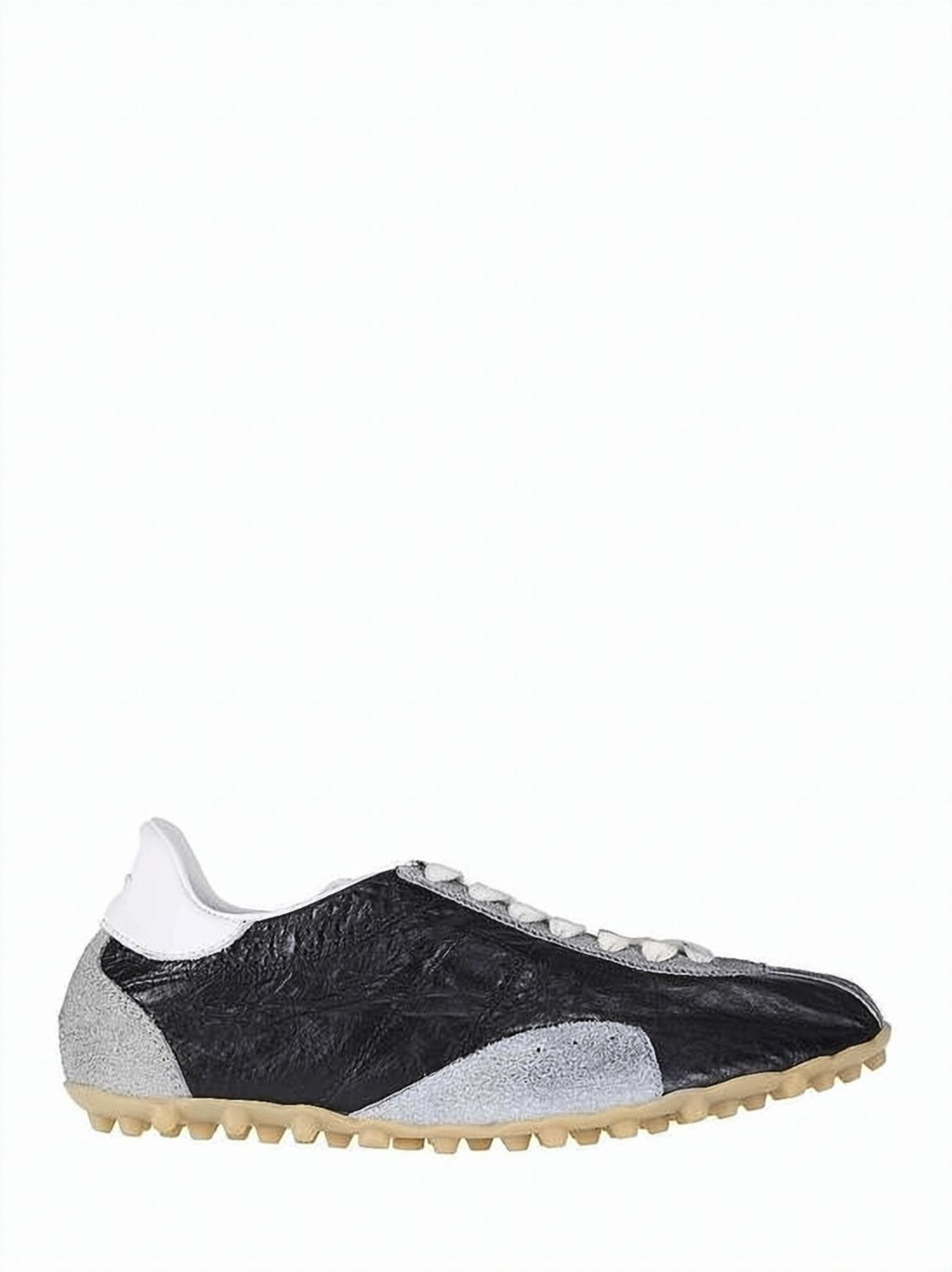 Low-Profile Sneakers with Textured Suede Overlays