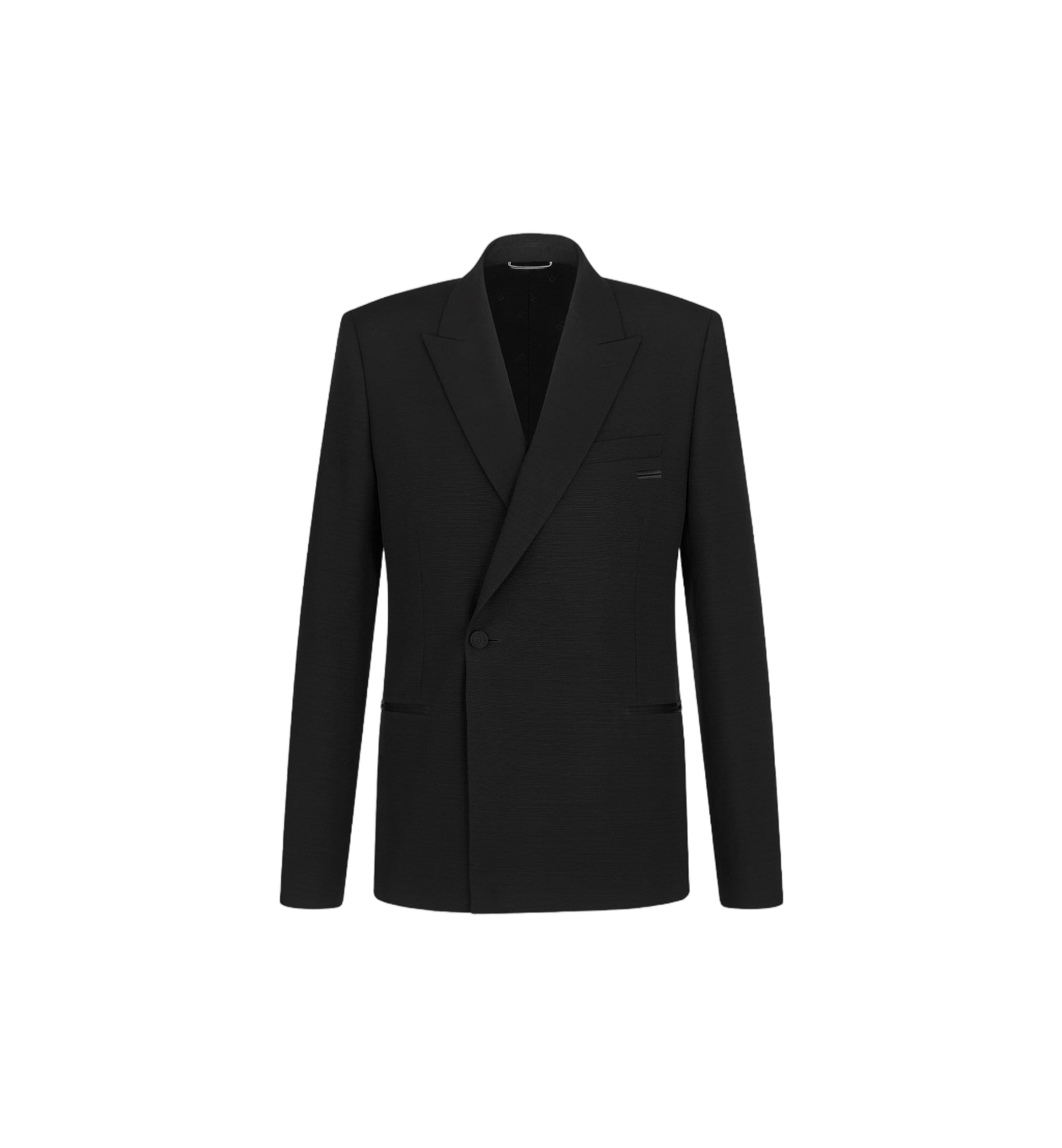 Tailored Black Notch Lapel Blazer