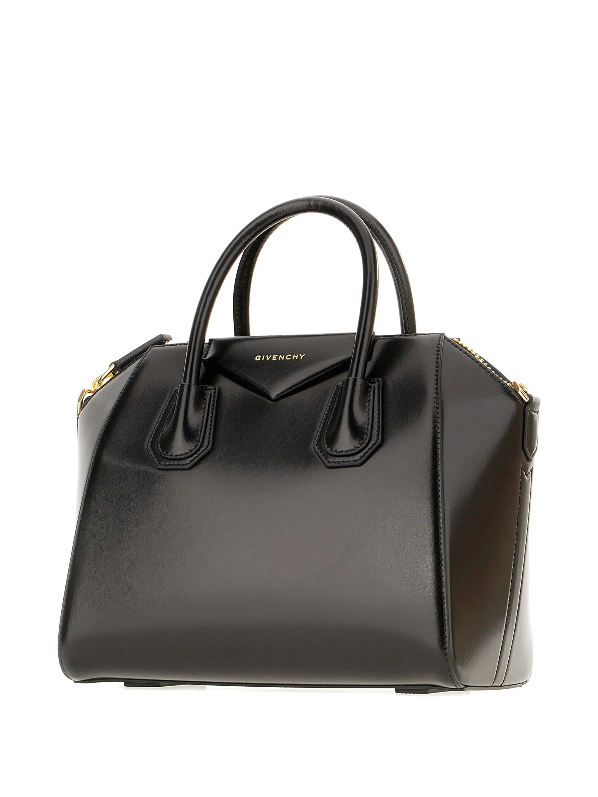 Antigona Nv Trapezoidal Black Calf Handbag