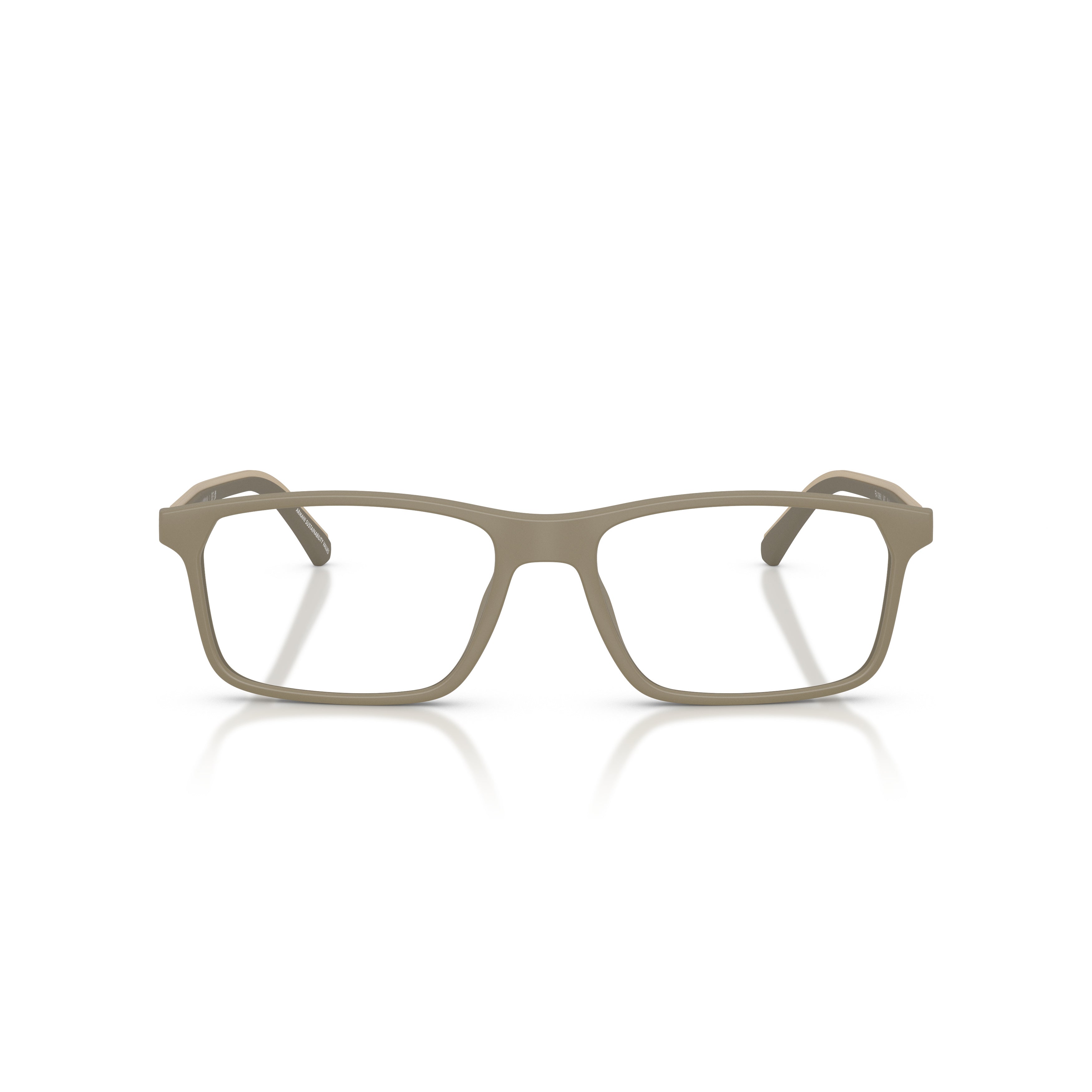 0ea3266u Matte Finish Rectangular Eyeglasses with Subtle Logo Detail