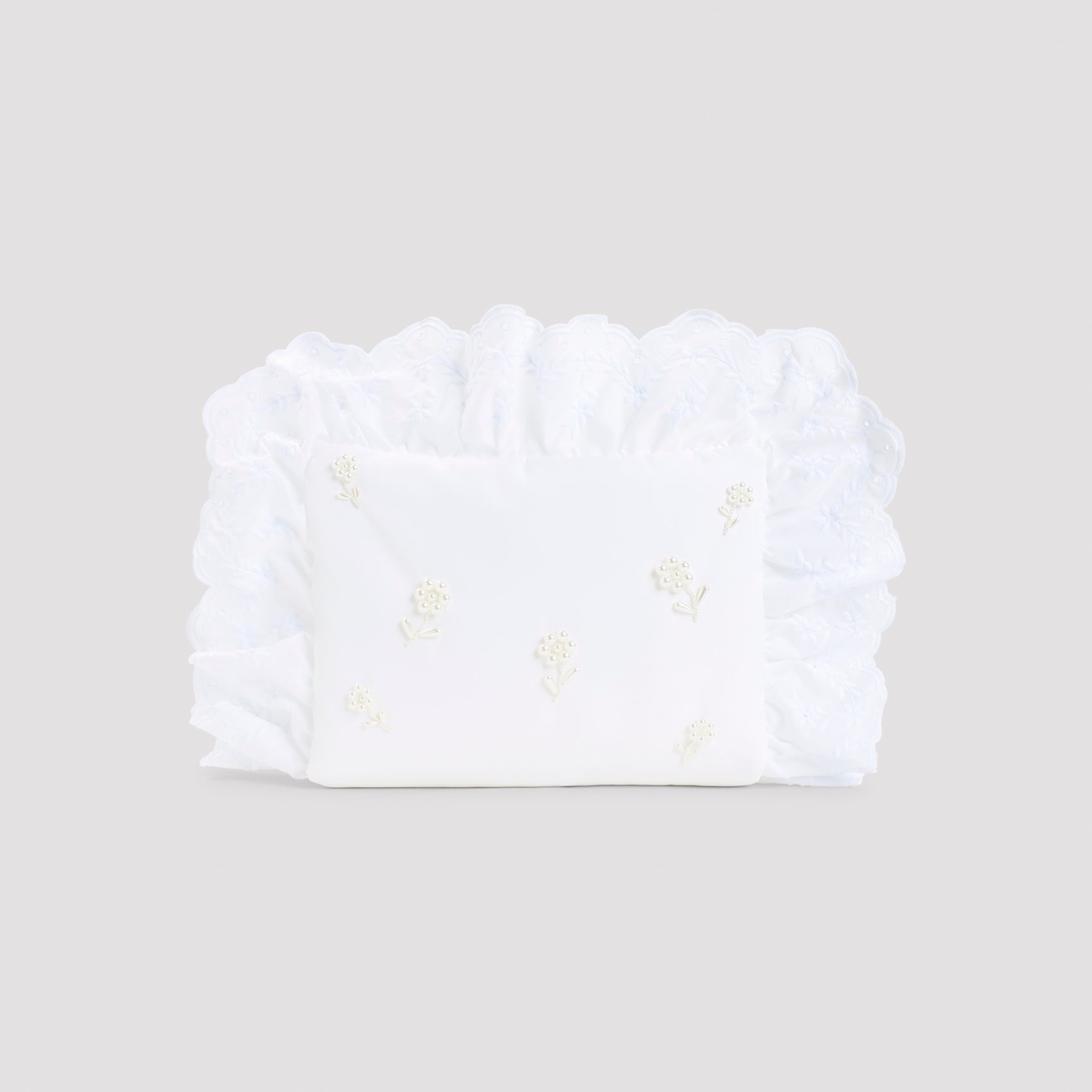 Clutch Bag With Ruffled Edges