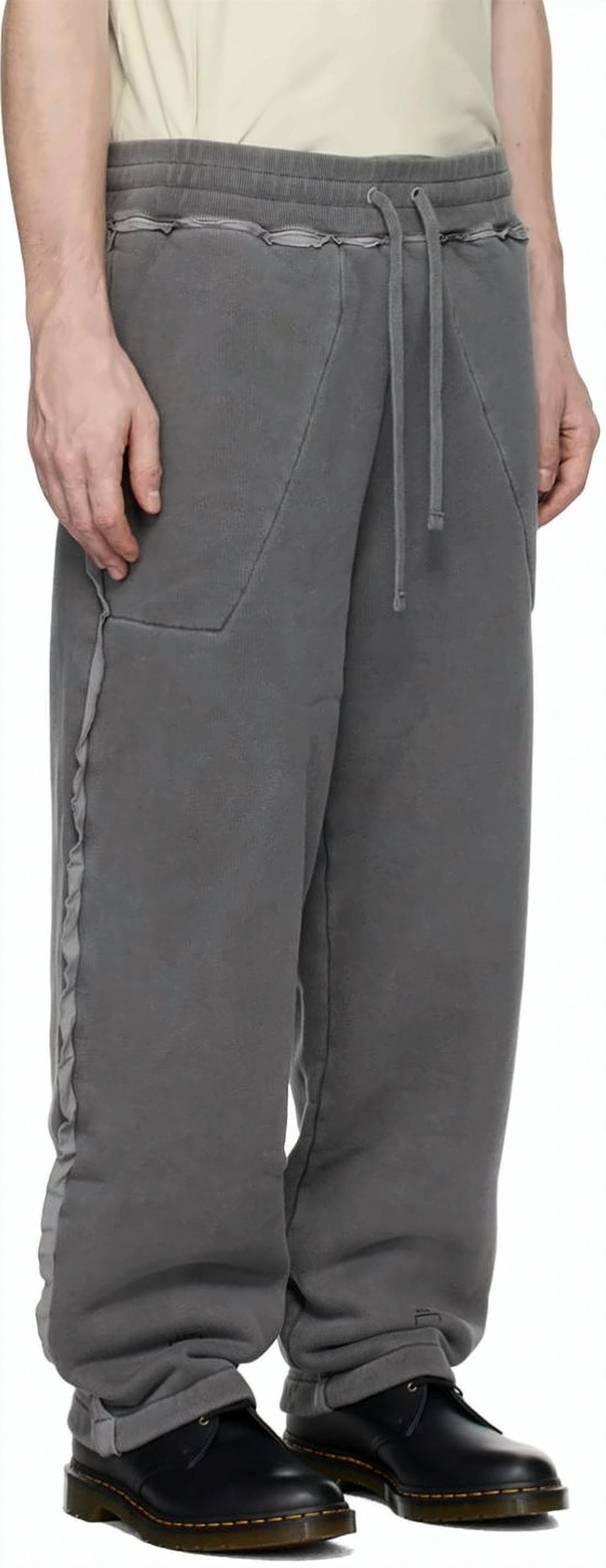 Loose-Fit Grey Casual Jogging Pants