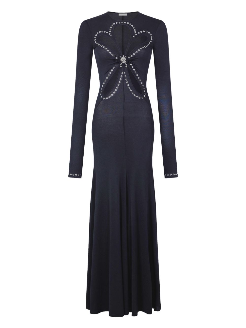 Second-Skin Black Dress With Bold Cut-Outs