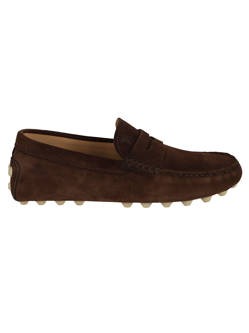 Suede Finish Slip-On Flat Shoes
