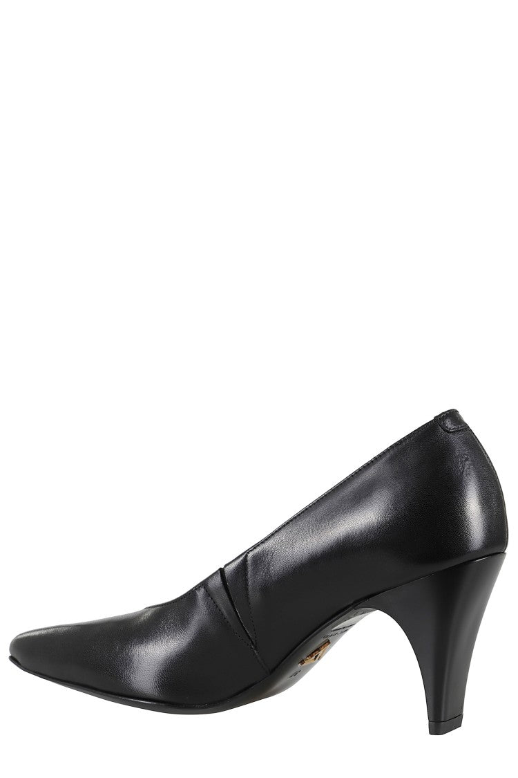 Pointed Toe Leather Pumps