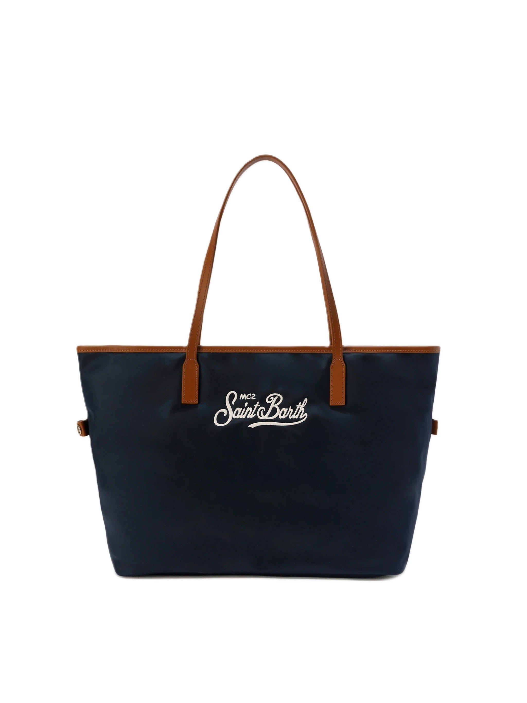 Spacious Foldable Tote Bag with Contrasting Handles