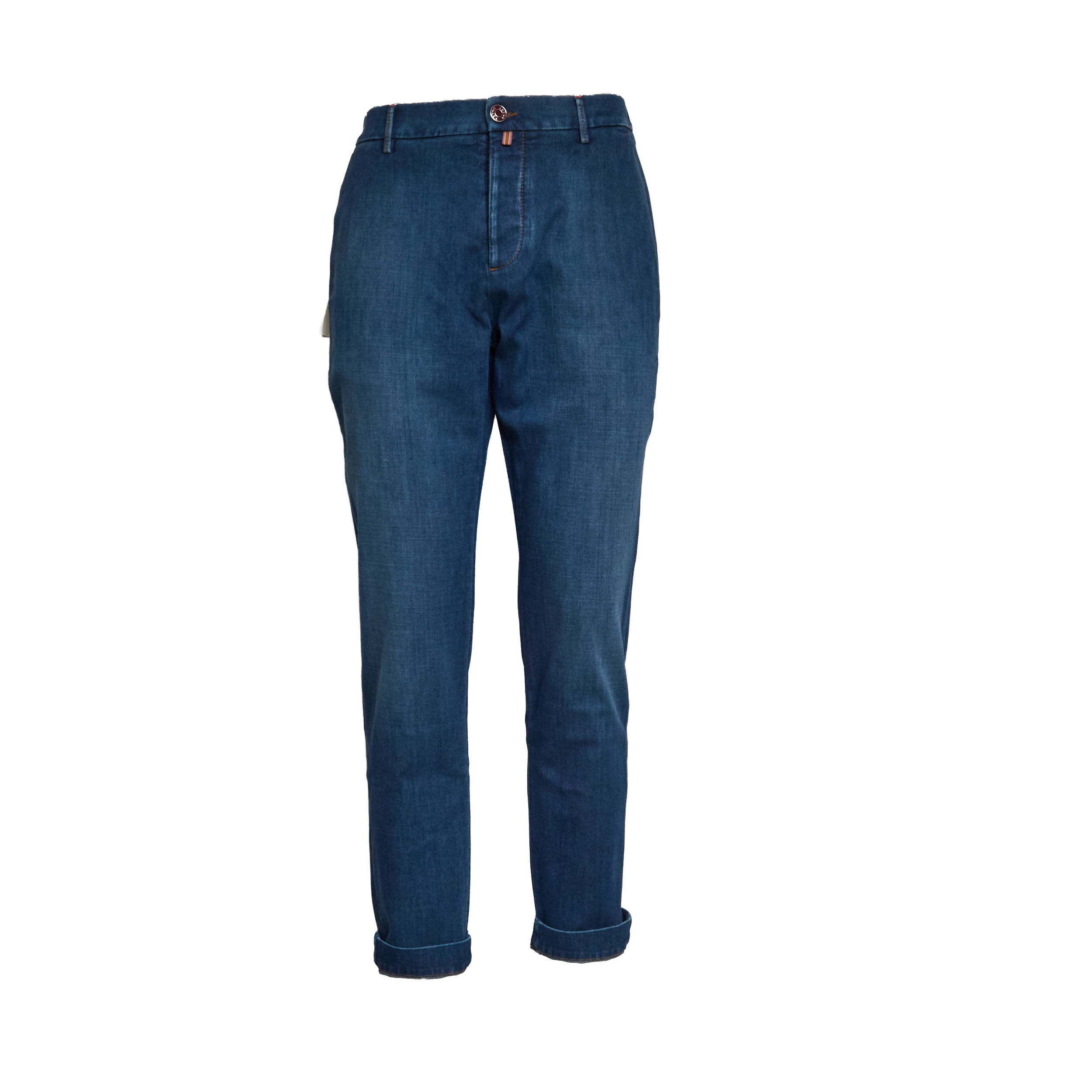 Gray Stretch Denim Jeans Regular Fit