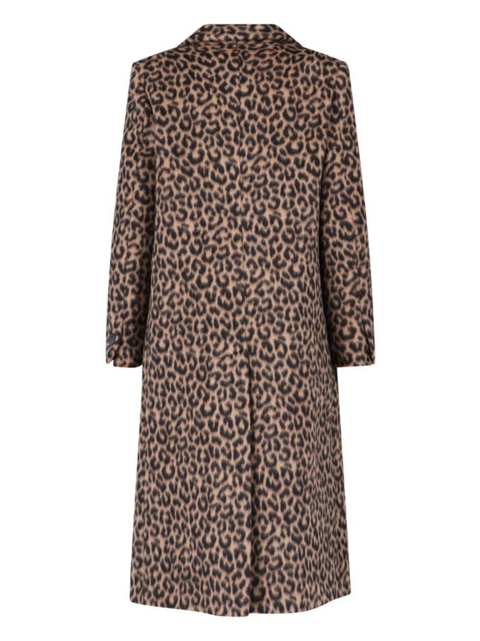 Jole Coat Midi Double-Breasted – Brown Animalier