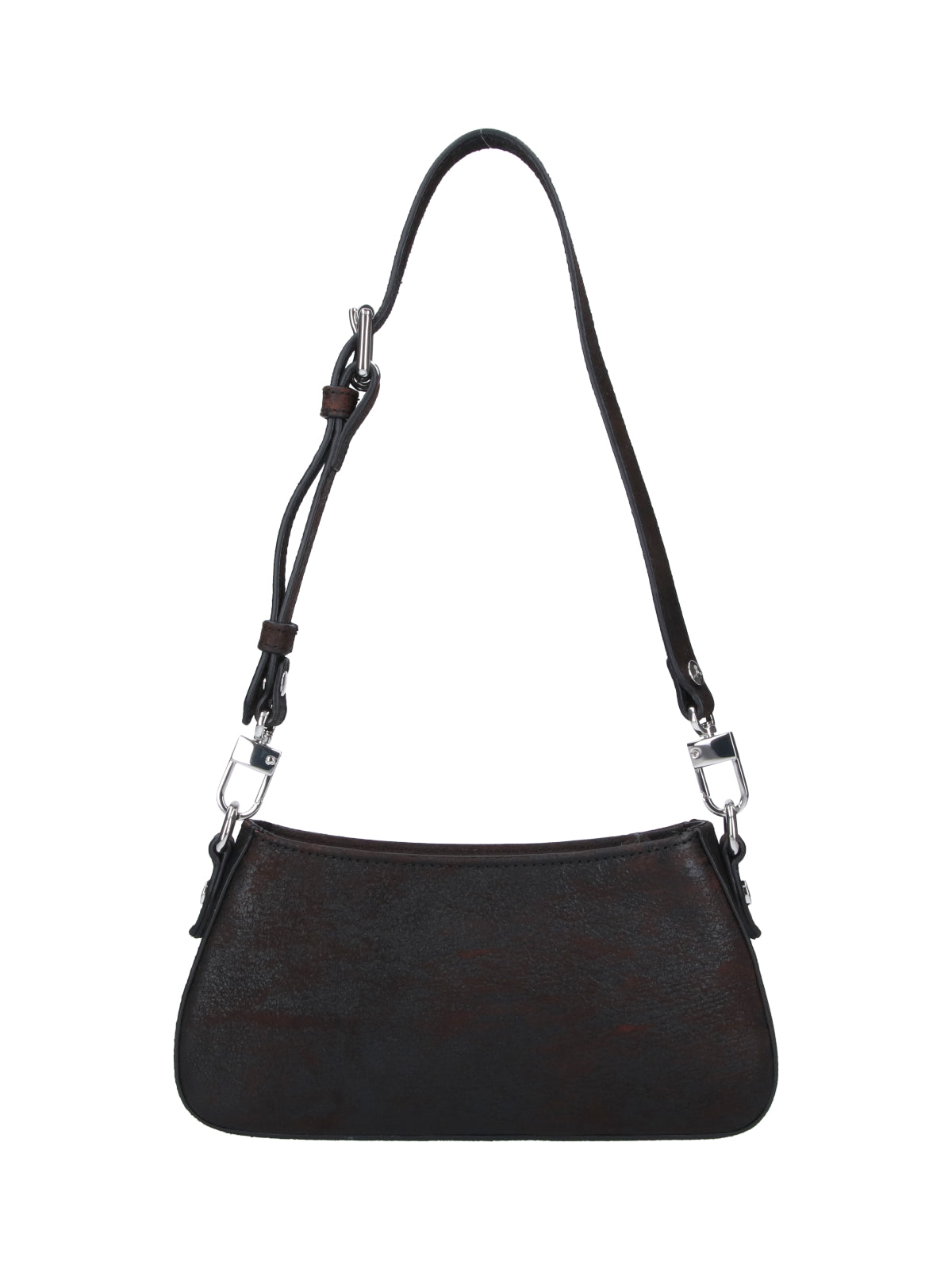 Brown Tasha Worn-Effect Leather Bag